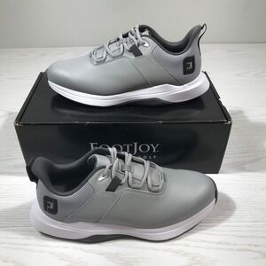 FootJoy Prolite Spikeless Golf Shoes Men's Size 8 Wide Gray Lace Up 56923 New